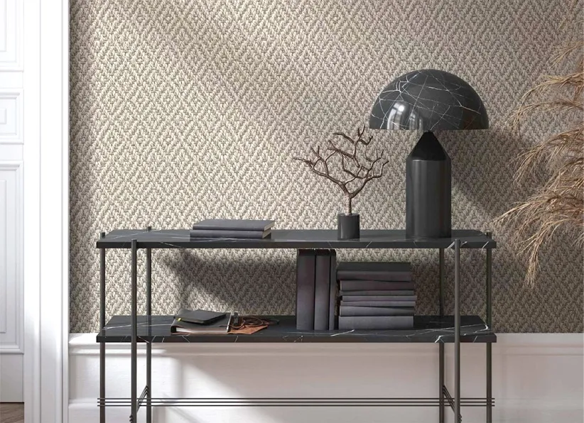 rattan weave wallpaper in the shadow